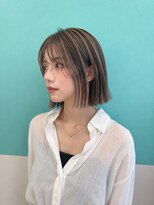 アース 熊本嘉島店(HAIR&MAKE EARTH)&nbsp;切りっぱなしボブ