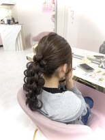 ルート(Ru-t)&nbsp;★夜限定メニュー★「￥1500ヘアセット」 10.あみおろしポニー