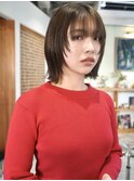 顔まわりレイヤーボブ