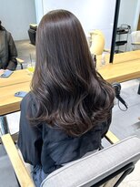 ルイス 宝塚(Luis)&nbsp;明石艶感ショコラブラウンゆるウェーブセミロング