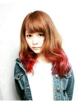 サムブリッジ(SOMEBRIDGE) 【SOMEBRIDGE 亀有】毛先ペンタ　ピンク