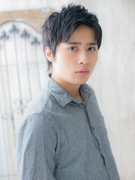 モッズヘア メン 上尾東口店(mod's hair men) ≪mod's men≫ワイルドアップバング★黒髪ミニウルフJ