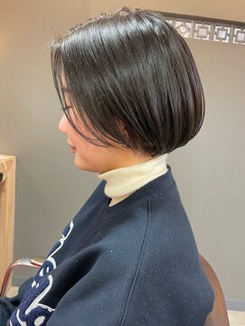 ヘア プロデュース キュオン(hair produce CUEON.) 伸ばしかけボブ×ペールグレージュ