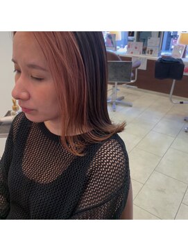 ソワンドゥ ブレス カルム 西中島店(soin de brace calme) フェイスフレーミング×ピンクベージュ