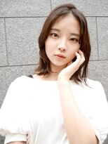 シュシュ(shushu)&nbsp;韓国風バングスタイル/オリーブベージュ【有海一生】髪質改善