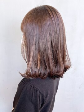 アイティーバイアルバム 下北沢店(IT by ALBUM) モカベージュ_外ハネボブセクションカラー_ba361431