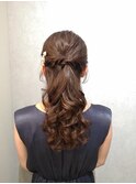 結婚式ヘアアレンジ☆ハーフアップ