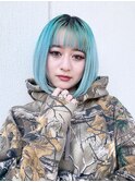 丸みボブ_ショコラアッシュヘルシースタイルふんわり_69043
