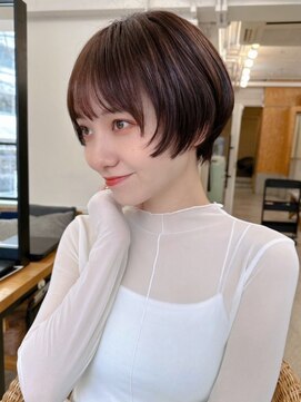 ポーチバイハニー オモテサンドウ(PORCH by HONEY omotesando) 大人可愛い20代30代40代小顔レイヤーショート×チョコブラウン