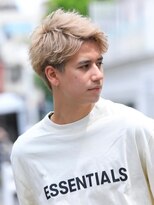 メンズカットベリーショートスパイキーショート金髪アップバング