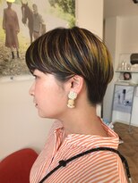 ルシードスタイルアートラッシュ(LUCIDO STYLE ARTRUSH)&nbsp;アンブレラカラーイエロー×ブリーチカラー