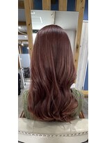 ヘアーアンドメイクランプ(Hair & make Lamp) [サロンスタイル] 甘めピンクカラー