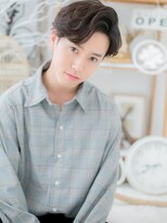 モッズヘア 越谷(mod's hair)&nbsp;七三分け短髪パーマ黒髪スリークショートc5越谷20代30代40代