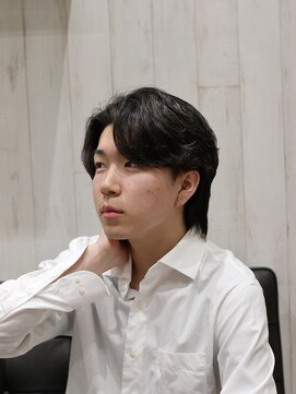 ヨシザワインク プレミアム 横浜 桜木町店(YOSHIZAWA Inc. PREMIUM) アップバングショート 【ツーブロック刈り上げ黒髪短髪】