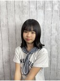 【小学生カット】【外ハネボブ】【学割U24】【中学生カット】