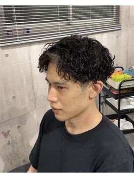 ビカムメンズヘアー 栄店(become men's hair) 波巻きアップバングショート