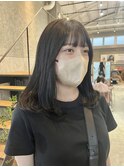 ブリーチなしのグレージュカラー