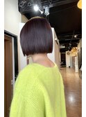 ツヤ感たっぷりボブスタイル