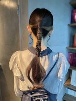 【ローポニーテール】結婚式/二次会/同窓会/銀座/有楽町/ヘア