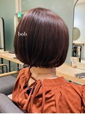 ピンクブラウンカラー＊ボブ