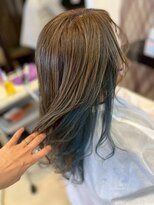 ヘアショップエヌアンドエー 久喜 栗橋店(hairshop N&A)&nbsp;大人っぽくて甘すぎない◎ブルーが効いた抜け感カラー/ブリーチ