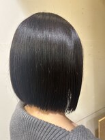 オーガニックマインド 坂戸 鶴ヶ島(organic+mind)&nbsp;20代30代大人可愛い小顔ボブ丸みブルーブラック