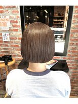 オーガニック アトリエ 大宮(organic+atelier)&nbsp;髪質改善カラー◎40代50代白髪ぼかし×大人ボブ 艶と潤い