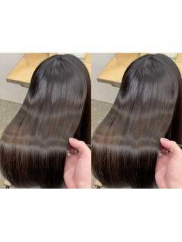 ダメージヘアによるパサつき・広がりでお悩みの方に！憧れの指通りに感動＊【仙台/髪質改善/縮毛矯正】