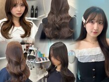 【副店長 : HANA @hana_snoo】顔まわりカット／大人ガーリー/ブラウン/ベージュ