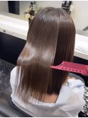 縮毛矯正/髪質改善/透明感赤みけしカラー