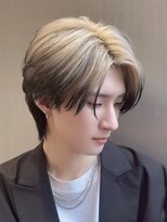 美容室チック 大島店(chic)&nbsp;ナチュラルセンターパート/ハイトーン/エンドカラー