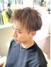 メンズカット+ツイストパーマ+５STEPトリート＋フェイスシェーブ/￥11760