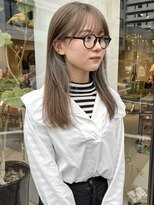 ヘアー アイス ルーチェ(HAIR ICI LUCE) ブリーチなしダブルカラーで作るベージュ/落合