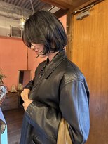 ニーム(nimes)&nbsp;黒髪ボブパーマ風ボブ