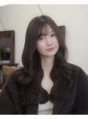 韓国風パーマ/コテ巻き風パーマ/韓国ヘア/レイヤーカット/パーマ