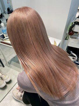  fit stand 千葉/ショートボブ/カット/パーマ/ダブルカラー/トリートメント/縮毛矯正 イメチェン/ピンクベージュ/アンブレラカラー[千葉]