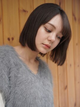 ブゾン(buZon) 【buZon ブゾン】内巻きボブ×ライトブラウン