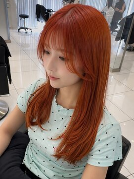 ヘアーサロン ファイブシー(HAIR SALON 5C) ブリーチ1回 夏髪♪オレンジカラー&レイヤーカット