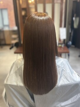 エイム ヘア デザイン 町田店(eim hair design) 髪質改善/ブラウンベージュ/ストレートロング/艶髪/縮毛矯正