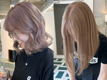 ノード(NODE)の雰囲気（《ダブルカラー》ブリーチを使用したカラーもダメージレスに◎）