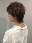 <sungooseTOKYO>グラデーションカラーマッシュウルフショート