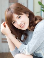 ラピッシュ 南三番町店(Lapish)&nbsp;〈ラピッシュ南三番町〉斜めバング ベージュカラー毛先パーマ