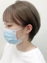 キューズ クラブ(cuz KLUB)&nbsp;【cuzKLUB】ナチュラルショート×ブリーチベージュ