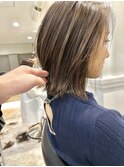 ハイトーンカラー前下がりショートボブ【銀座】