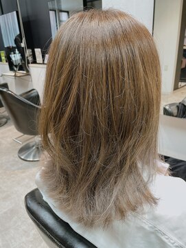 アフィックス ヘア 水天宮前店(affix hair) 透明感マロンベージュボブ