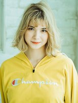 スラージュ 大森(soulage)&nbsp;ハイトーンカラーの前下がりボブ