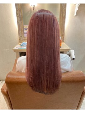 エイミーバイアフロート(amie  by afloat) ピンクベージュ×インナーカラー×ローレイヤー