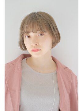 ガリカ 渋谷(Gallica) 大人可愛い切りっぱなしボブ/ナチュラルボブ/ハイトーンミニボブ