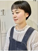 丸みショート＋オン眉