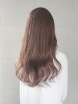 ヘアーデザイン ミヤビ 広尾(HAIR DESIGN MIYABI) 大人可愛いサラサラウェーブ　ブラウンベージュ系ピンクアッシュ